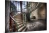 Old Stairway in Abandoned Building-Nathan Wright-Mounted Photographic Print