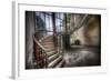 Old Stairway in Abandoned Building-Nathan Wright-Framed Photographic Print