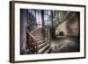 Old Stairway in Abandoned Building-Nathan Wright-Framed Photographic Print