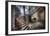 Old Stairway in Abandoned Building-Nathan Wright-Framed Photographic Print