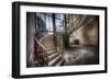 Old Stairway in Abandoned Building-Nathan Wright-Framed Photographic Print