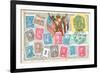 Old Stamps of Hawaii-null-Framed Art Print