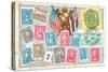 Old Stamps of Hawaii-null-Stretched Canvas