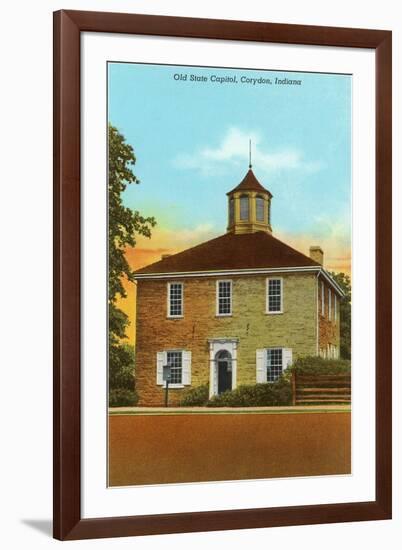 Old State Capitol, Corydon, Indiana-null-Framed Art Print