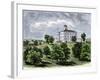 Old State Capitol Prior to 1881, When it Burned, Austin, Texas-null-Framed Giclee Print