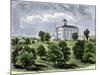 Old State Capitol Prior to 1881, When it Burned, Austin, Texas-null-Mounted Giclee Print