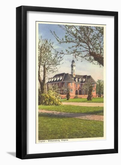 Old State Capitol, Williamsburg, Virginia-null-Framed Art Print