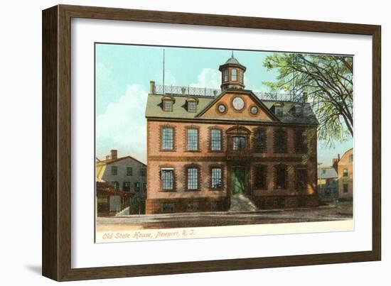 Old State House, Newport, Rhode Island-null-Framed Art Print