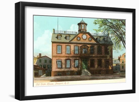 Old State House, Newport, Rhode Island-null-Framed Art Print