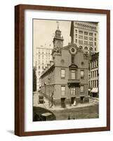 Old State House, the Colonial Capitol, Boston, 1890s-null-Framed Giclee Print