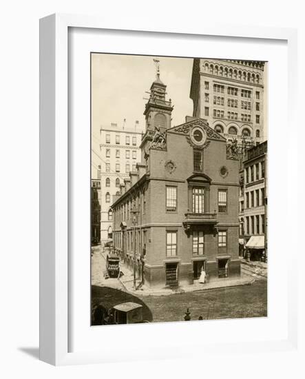 Old State House, the Colonial Capitol, Boston, 1890s-null-Framed Giclee Print