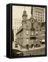 Old State House, the Colonial Capitol, Boston, 1890s-null-Framed Stretched Canvas