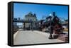 Old Steam Engine at the Final Railway Station of the Trans-Siberian Railway in Vladivostok-Michael Runkel-Framed Stretched Canvas