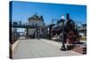 Old Steam Engine at the Final Railway Station of the Trans-Siberian Railway in Vladivostok-Michael Runkel-Stretched Canvas