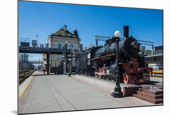 Old Steam Engine at the Final Railway Station of the Trans-Siberian Railway in Vladivostok-Michael Runkel-Mounted Photographic Print