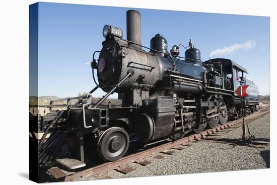 Old Steam Locomotive, Gold Hill Train Station, Virginia City, Nevada, USA-Michael DeFreitas-Stretched Canvas