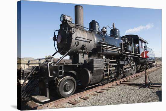 Old Steam Locomotive, Gold Hill Train Station, Virginia City, Nevada, USA-Michael DeFreitas-Stretched Canvas