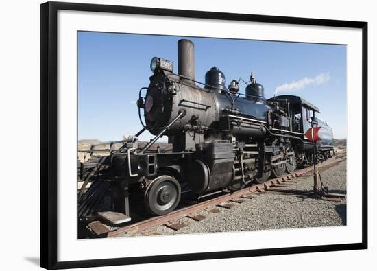 Old Steam Locomotive, Gold Hill Train Station, Virginia City, Nevada, USA-Michael DeFreitas-Framed Photographic Print