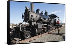 Old Steam Locomotive, Gold Hill Train Station, Virginia City, Nevada, USA-Michael DeFreitas-Framed Stretched Canvas