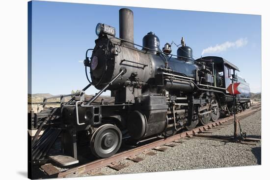 Old Steam Locomotive, Gold Hill Train Station, Virginia City, Nevada, USA-Michael DeFreitas-Stretched Canvas