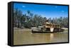 Old Steamer in Echuca on the Murray River, Victoria, Australia, Pacific-Michael Runkel-Framed Stretched Canvas