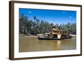 Old Steamer in Echuca on the Murray River, Victoria, Australia, Pacific-Michael Runkel-Framed Photographic Print