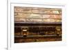 Old steamer trunk covered with stickers of various destinations.-Julien McRoberts-Framed Photographic Print