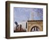 Old Stock Exchange Arch and Downtown Skyscrapers, Chicago, Illinois, USA-Jenny Pate-Framed Photographic Print