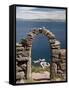 Old Stone Archway Leading to the Central Village , Isla Taquille, Lake Titicaca, Peru-Richard Maschmeyer-Framed Stretched Canvas