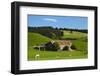 Old Stone Barn and Farmland, Near Taieri Mouth, Dunedin, Otago, South Island, New Zealand-David Wall-Framed Photographic Print