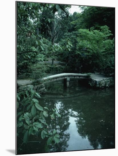 Old Stone Bridge in Garden-Ted Thai-Mounted Photographic Print