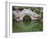 Old Stone Bridge in Shantang Street, Old Town of Suzhou, Jiangsu, China-Keren Su-Framed Premium Photographic Print