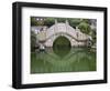 Old Stone Bridge in Shantang Street, Old Town of Suzhou, Jiangsu, China-Keren Su-Framed Photographic Print