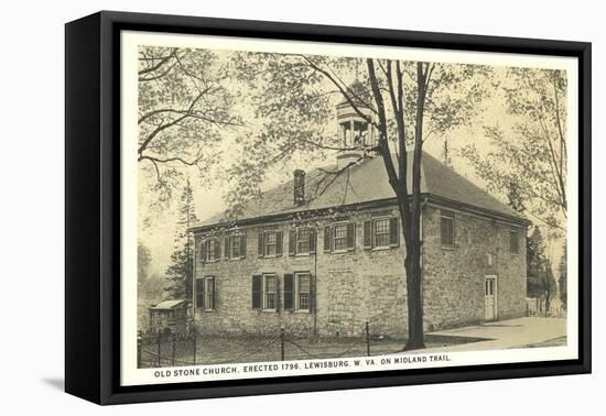 Old Stone Church, Lewisburg, West Virginia-null-Framed Stretched Canvas