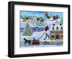 Old Stone Inn at Christmas Time-Cheryl Bartley-Framed Premium Giclee Print