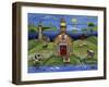 Old Stone Lighthouse School-Cheryl Bartley-Framed Giclee Print