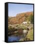 Old Stone Packhorse Bridge Over Watendlath Beck in Picturesque Village in Autumn-Pearl Bucknall-Framed Stretched Canvas