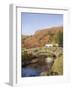 Old Stone Packhorse Bridge Over Watendlath Beck in Picturesque Village in Autumn-Pearl Bucknall-Framed Photographic Print