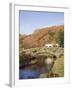 Old Stone Packhorse Bridge Over Watendlath Beck in Picturesque Village in Autumn-Pearl Bucknall-Framed Photographic Print