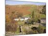 Old Stone Packhorse Bridge Over Watendlath Beck with Dry Stone Wall and Farm Buildings-Pearl Bucknall-Mounted Photographic Print