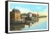 Old Stone Wharves, Rockport, Mass.-null-Framed Stretched Canvas
