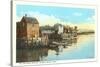 Old Stone Wharves, Rockport, Mass.-null-Stretched Canvas