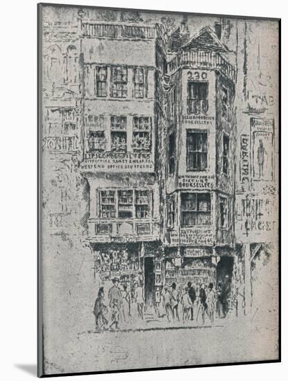 Old Strand Shops, c1900, (1906-7)-Joseph Pennell-Mounted Giclee Print
