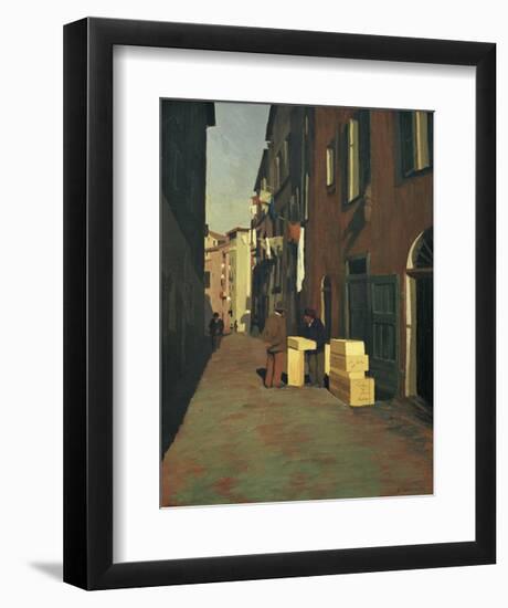 Old Street in Nice-Félix Vallotton-Framed Giclee Print