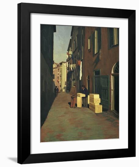 Old Street in Nice-Félix Vallotton-Framed Giclee Print