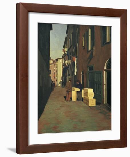 Old Street in Nice-Félix Vallotton-Framed Giclee Print