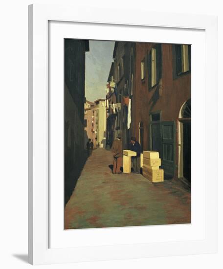 Old Street in Nice-Félix Vallotton-Framed Giclee Print