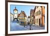 Old Street in Rothenburg Ob Der Tauber, Bavaria, Germany-Zoom-zoom-Framed Photographic Print