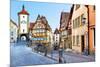 Old Street in Rothenburg Ob Der Tauber, Bavaria, Germany-Zoom-zoom-Mounted Photographic Print