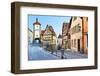 Old Street in Rothenburg Ob Der Tauber, Bavaria, Germany-Zoom-zoom-Framed Photographic Print